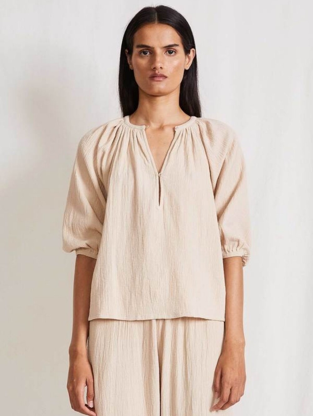 Apiece Apart Nicola Organic Cotton Blouse Size Small – Chic Minimalist Boho